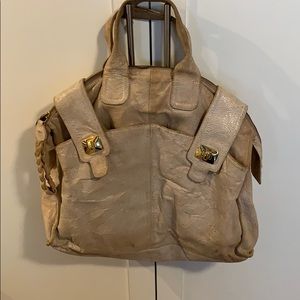 Bulga pale pink distressed bag